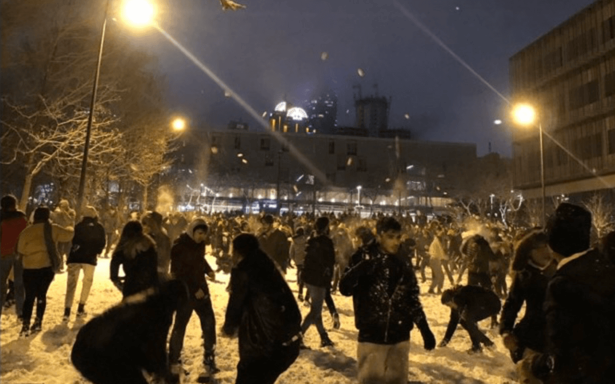 Karın keyfini yine İTÜ'lüler çıkardı