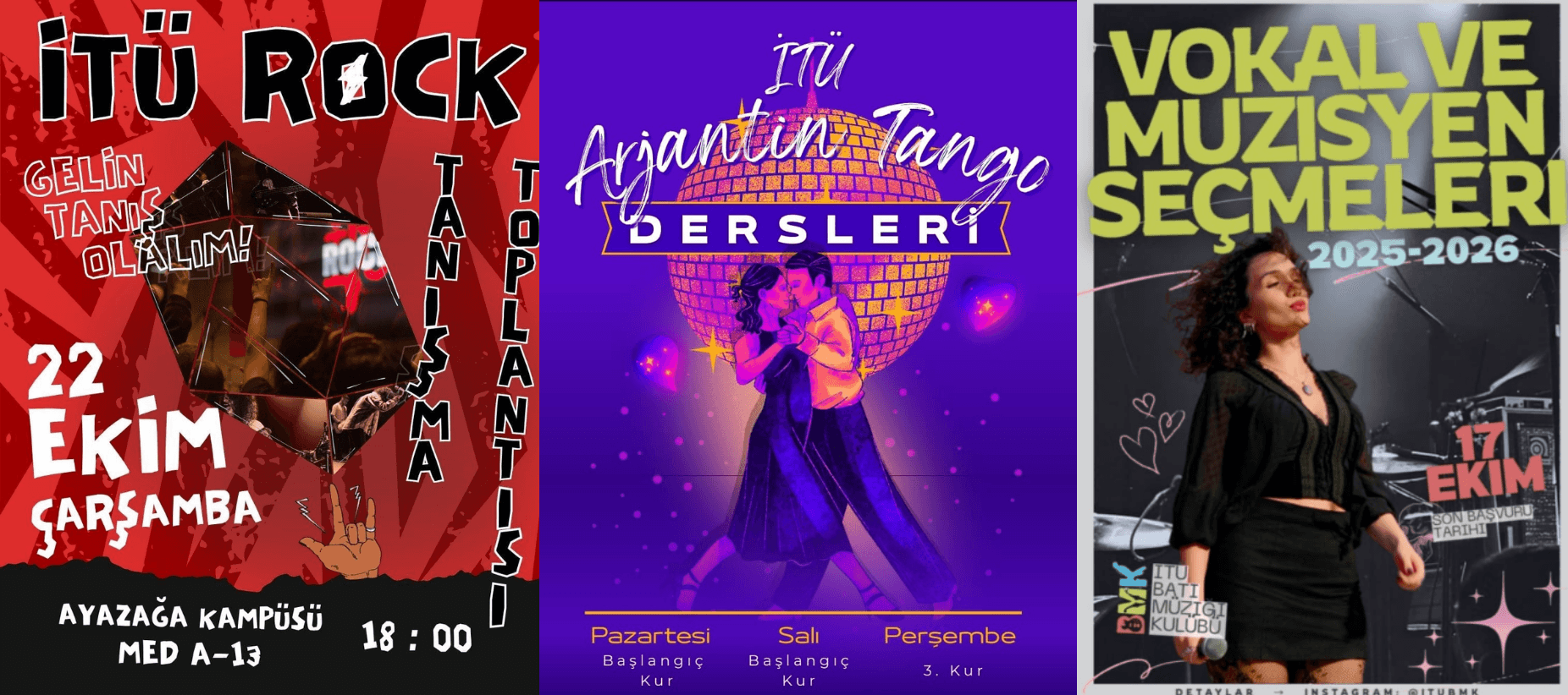 İTÜ'den kulüp afişlerine sansür