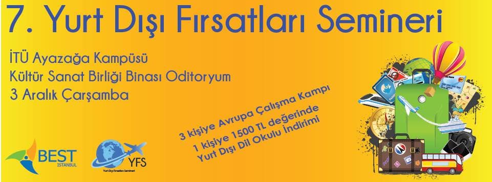 7.Yurtdışı Fırsatları Semineri 3 Aralık'ta