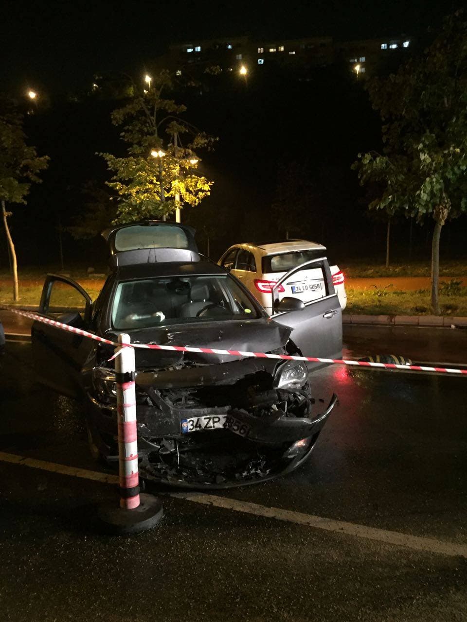 Kampüste aşırı hız kazası