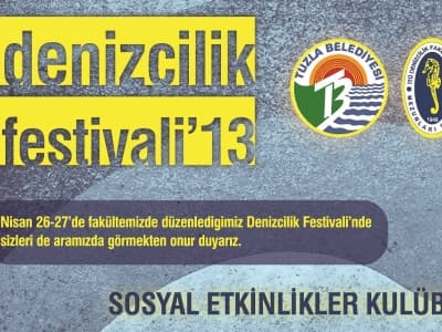 Denizcilik Festivali'13 26 - 27 Nisan'da Tuzla'da
