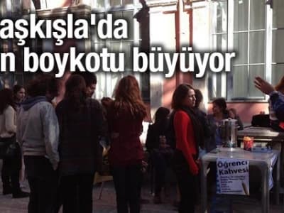 Taşkışla'da kantin boykotu büyüyor