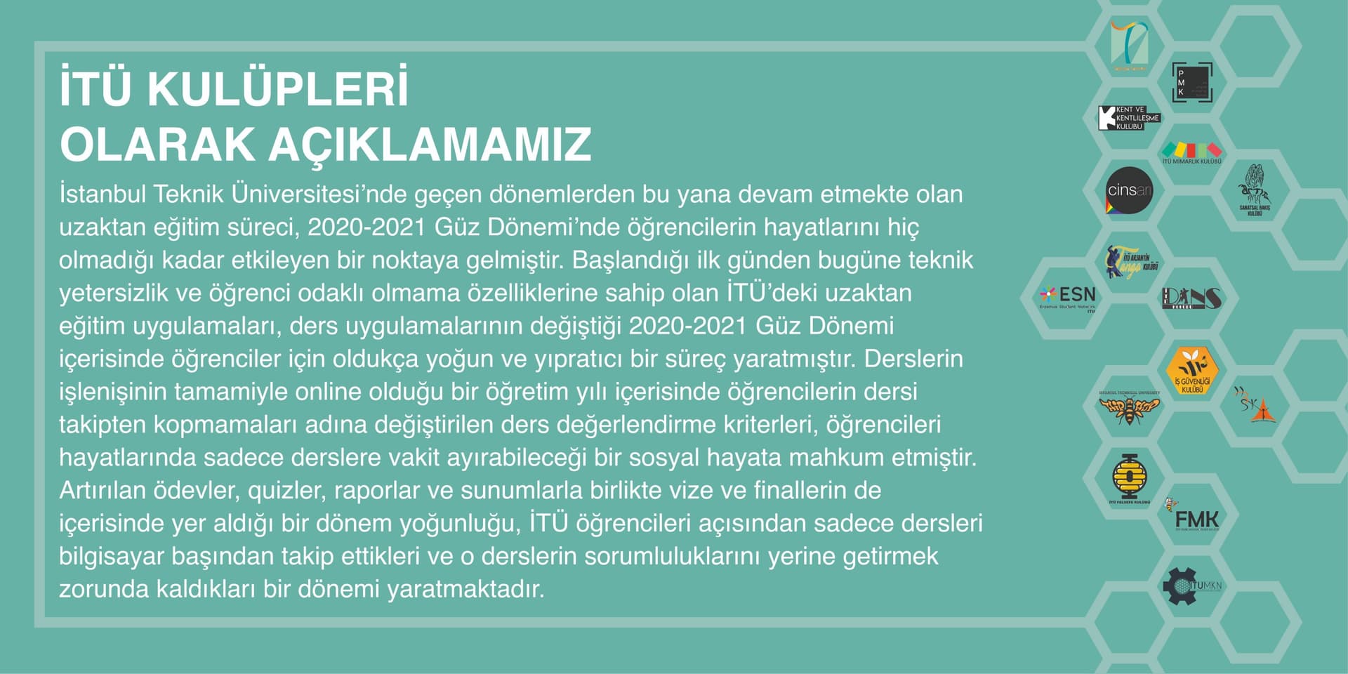 İTÜ Kulüplerinden ortak açıklama