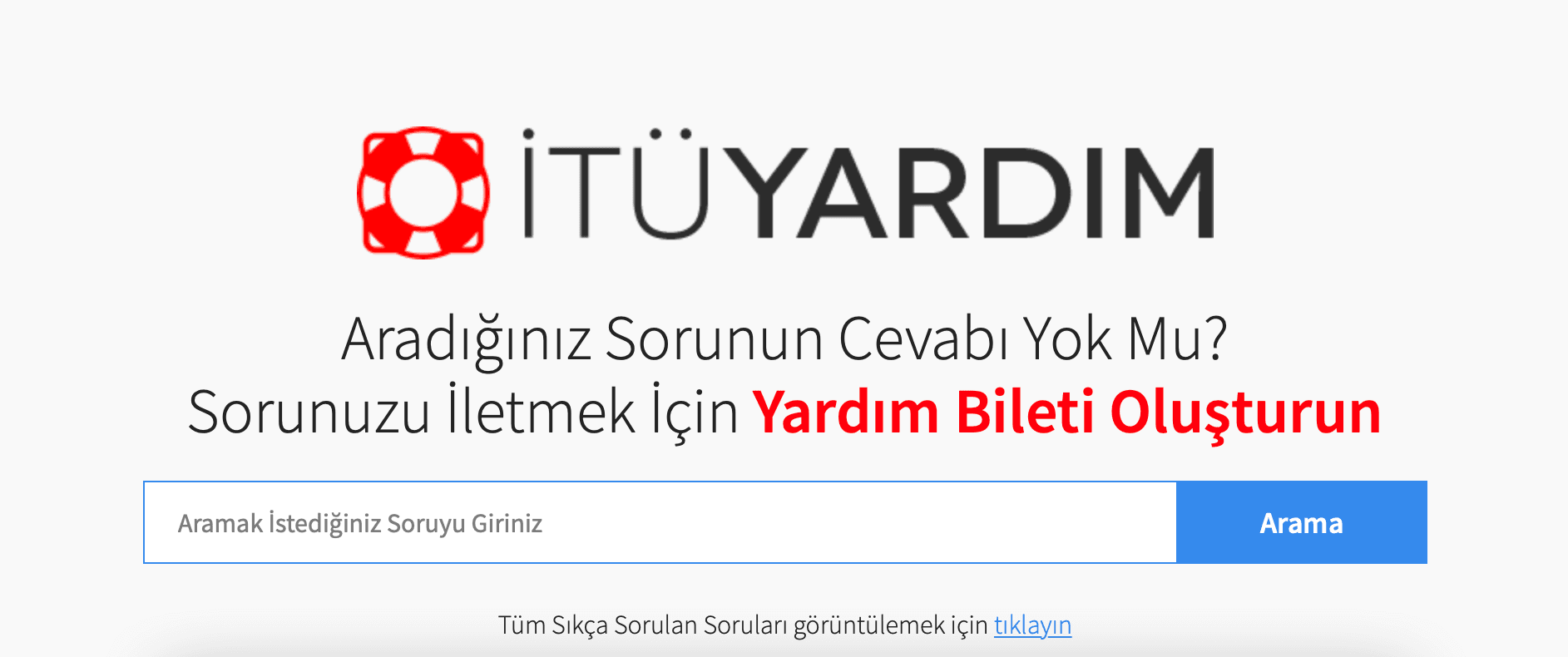 İTÜ Yardım Biletleri yardımcı olamıyor