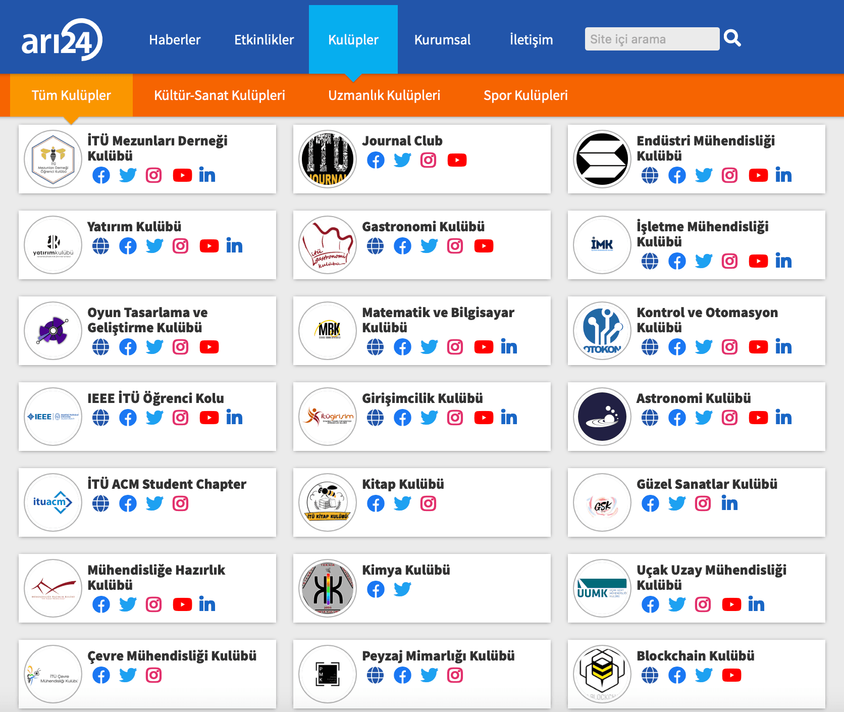 Kulüpler Şenliği yüz yüze olacak