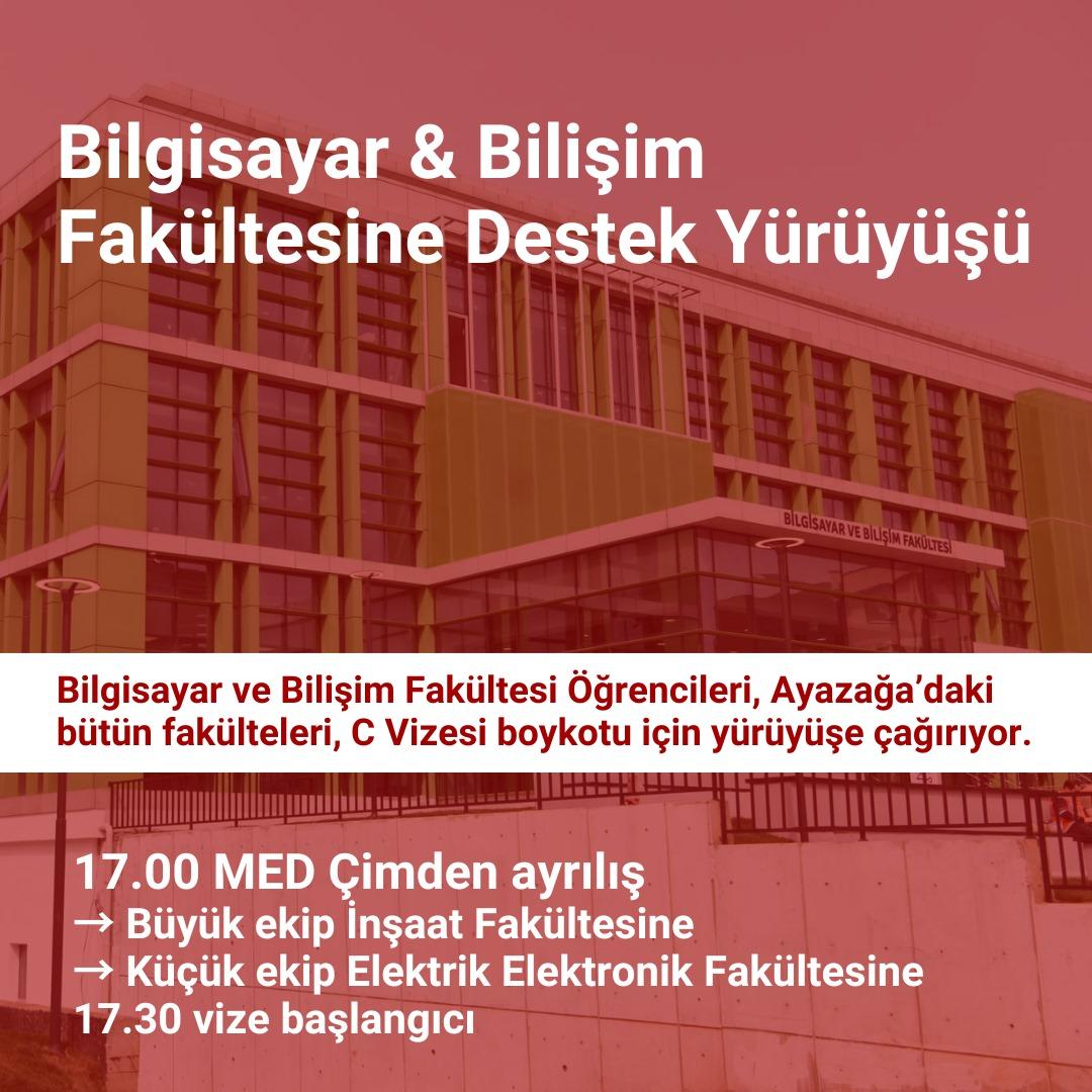 Öğrencilerin boykot yürüyüşü ve sınav iptali kararı