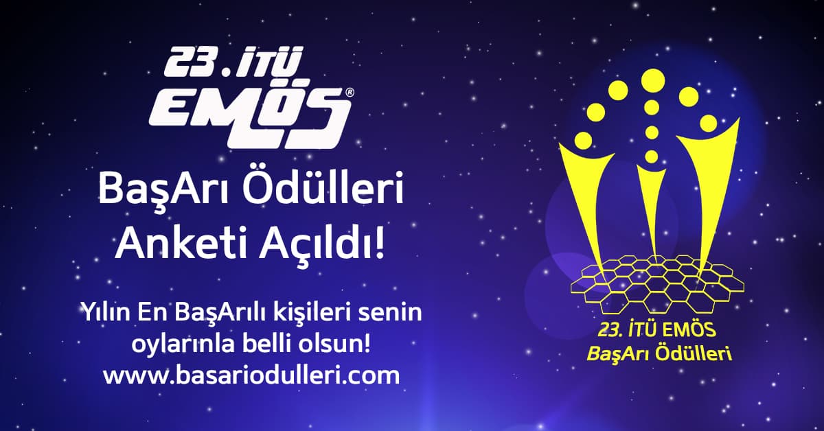 23. İTÜ EMÖS BaşArı Ödülleri anketi oylarınızı bekliyor!