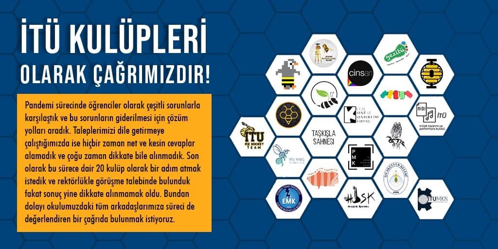 İTÜ kulüplerinden ortak çağrı